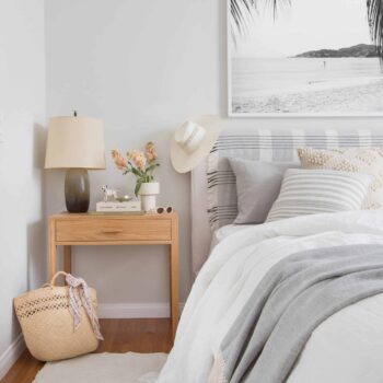 Emily Henderson The Citizenry 1 Bed 4 Ways Textiles Global Eclectic Boho Western Modern Bedroom Bed Minimal 1