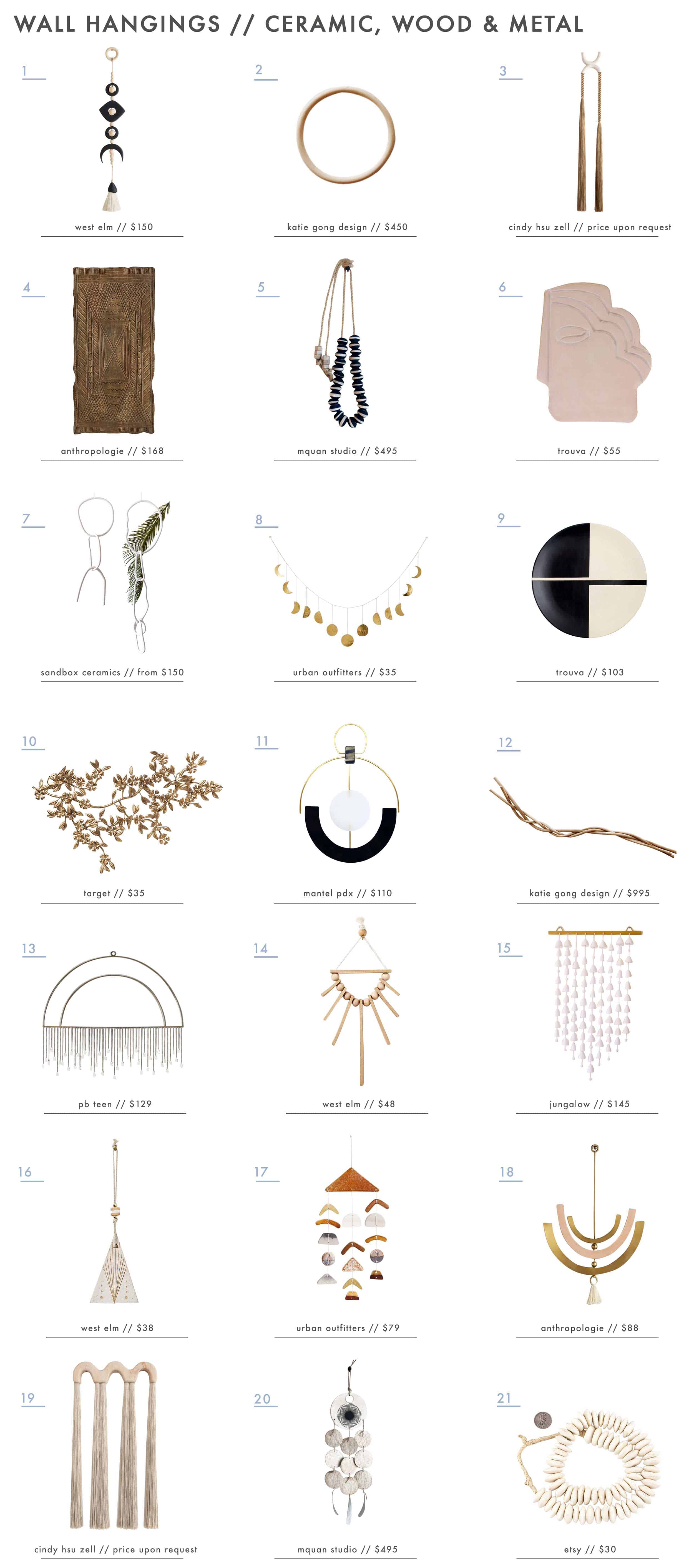 Emily Henderson Wall Hangings Roundup Non Fabric Update