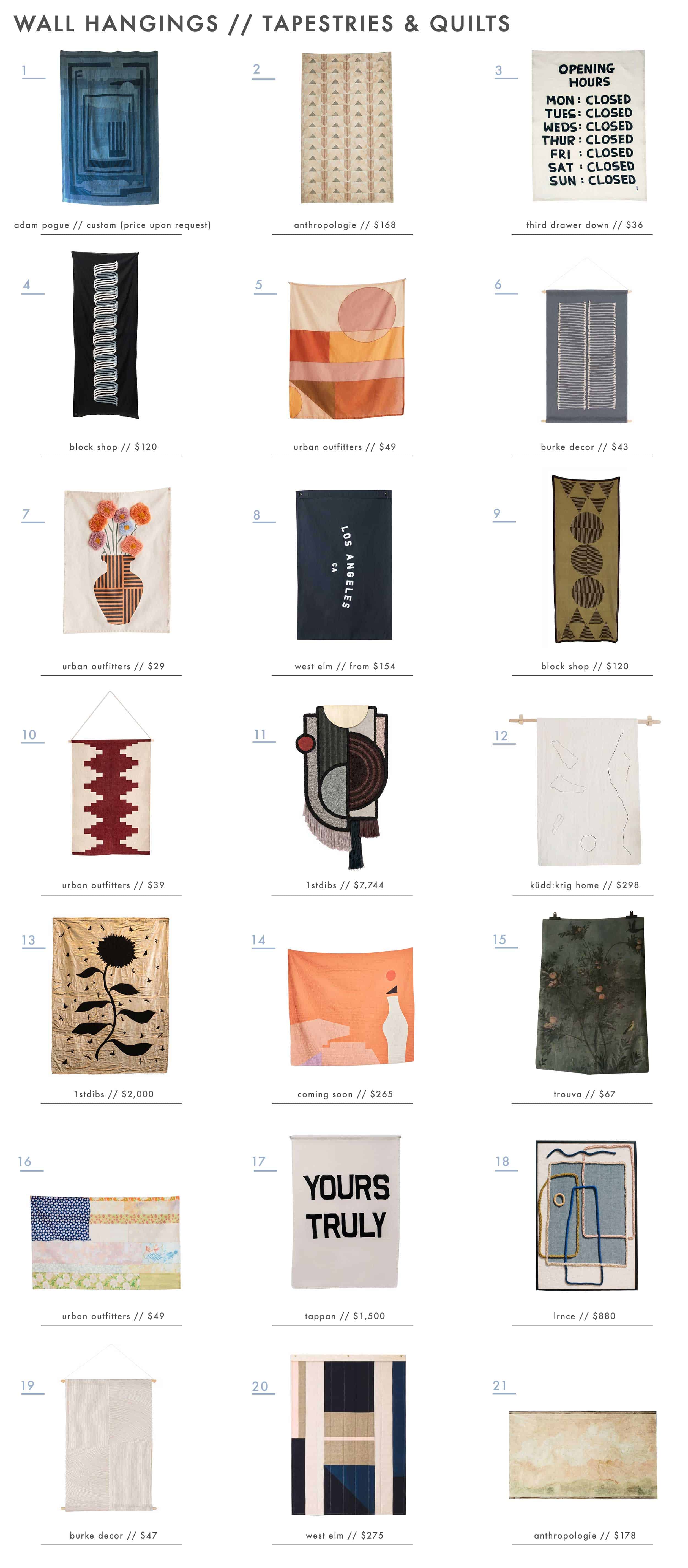 Emily Henderson Wall Hangings Roundup Tapestry