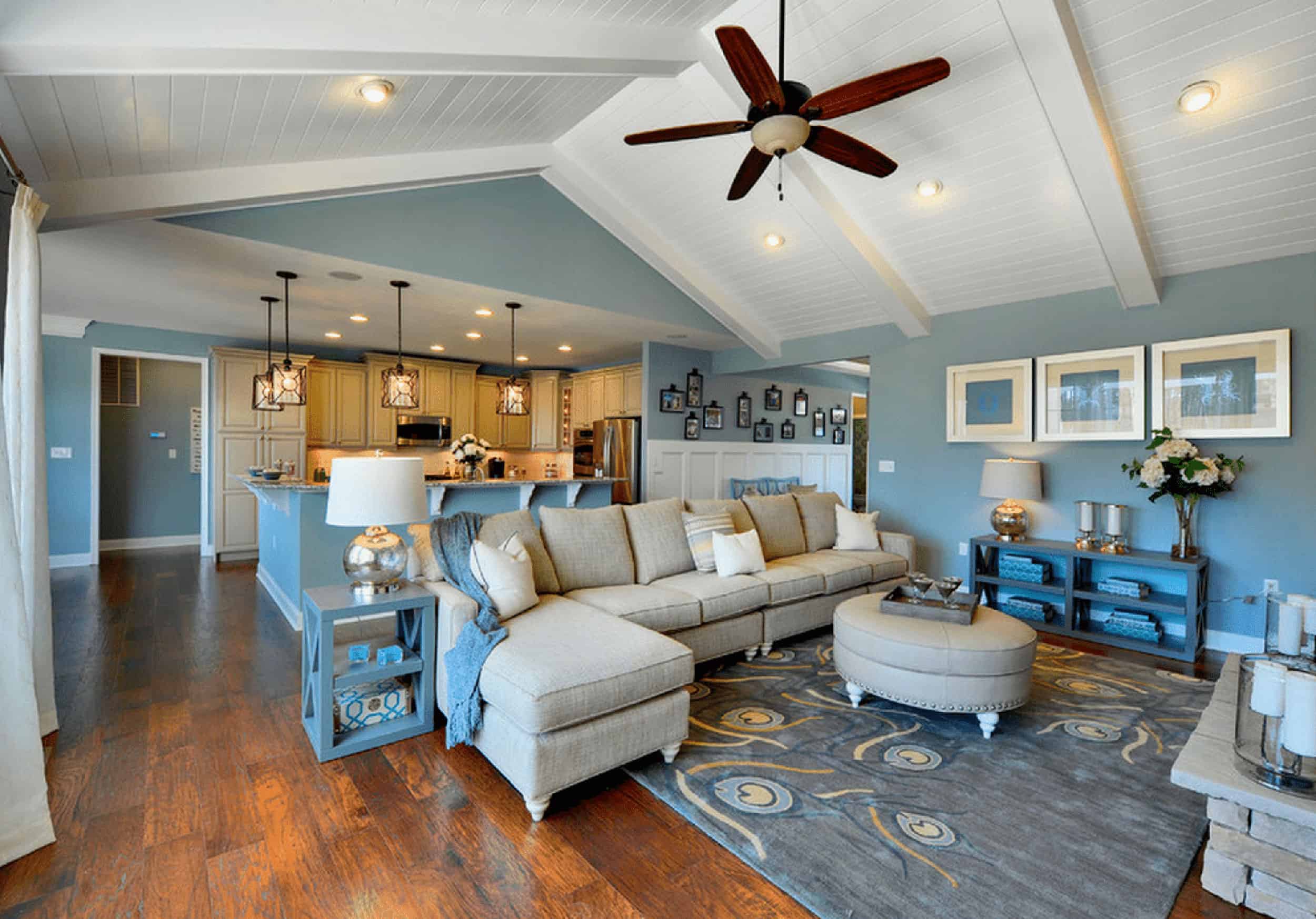 Open Concept Blue Room Schell Brothers 586e66ea5f9b584db351f32a