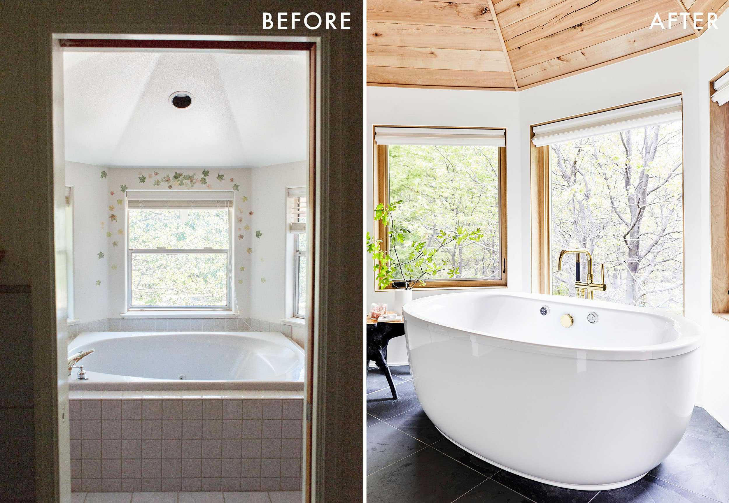 Emily Henderson Mountain House Marvin Windows Master Bath Side By Side