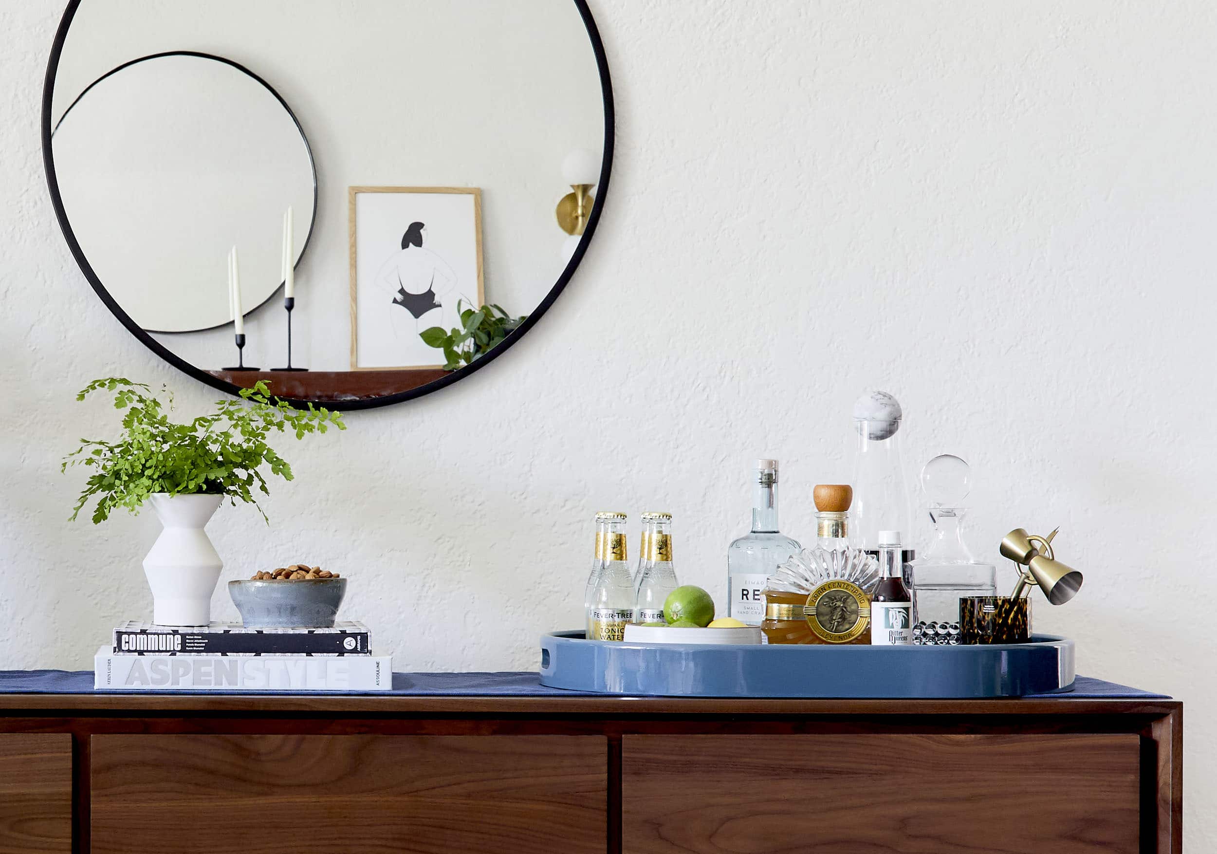 How To Style A Bar Credenza 3