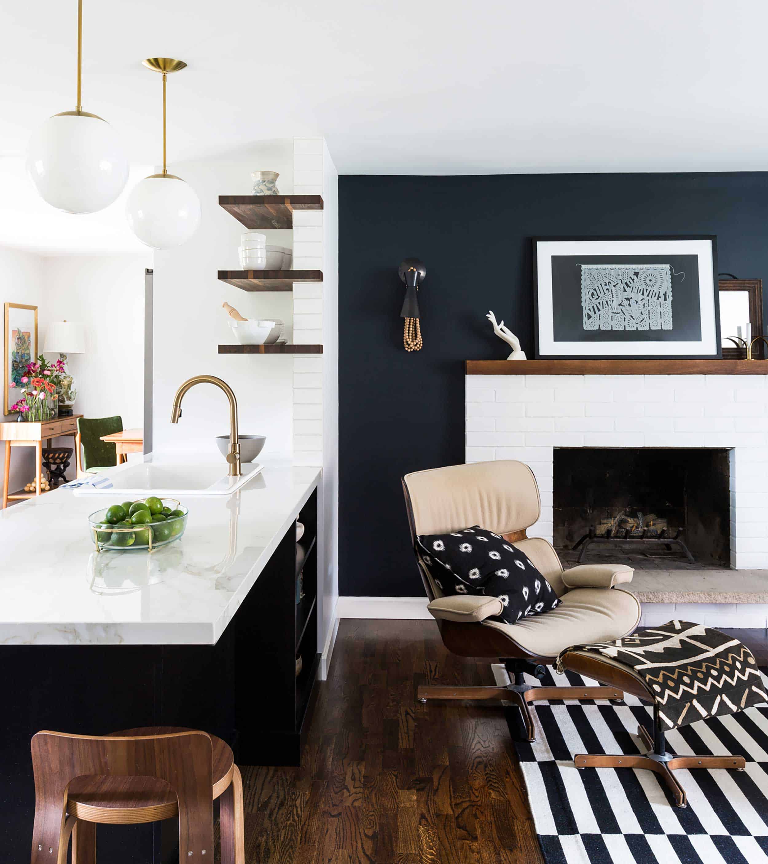 Emily Henderson Accent Walls Via Brio Interior Design
