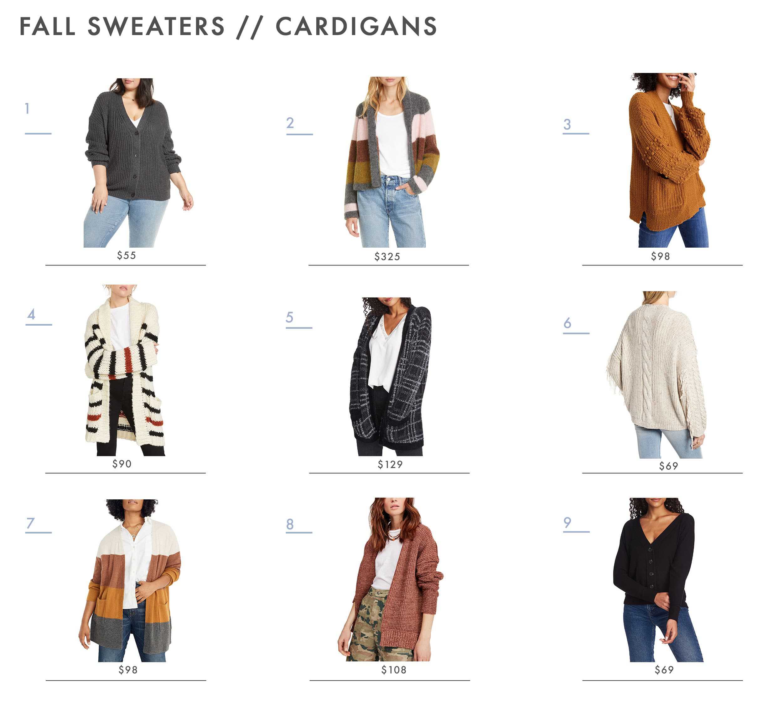 Emily Henderson Fall Sweaters Cardigans