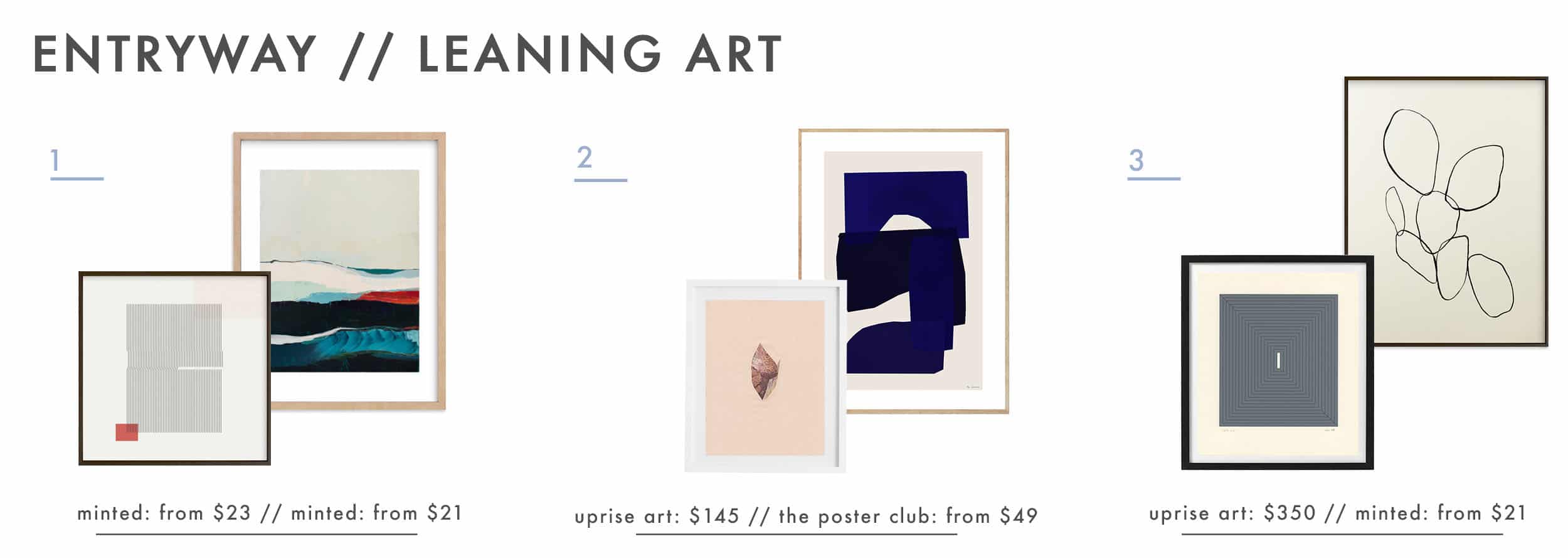 Emily Henderson Design Agony Entryway Leaning Art