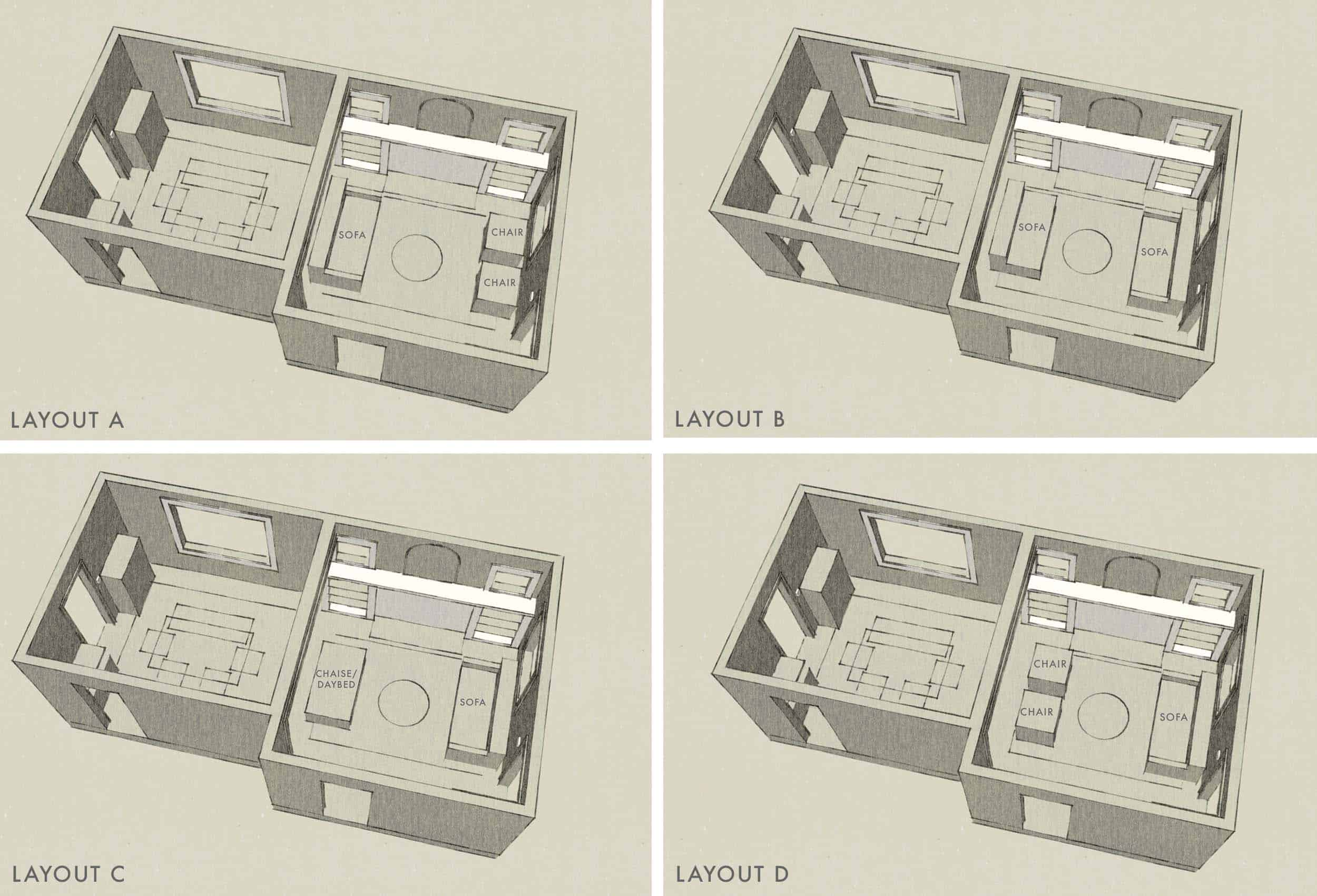 Sara & Mac Design Process Layouts 1