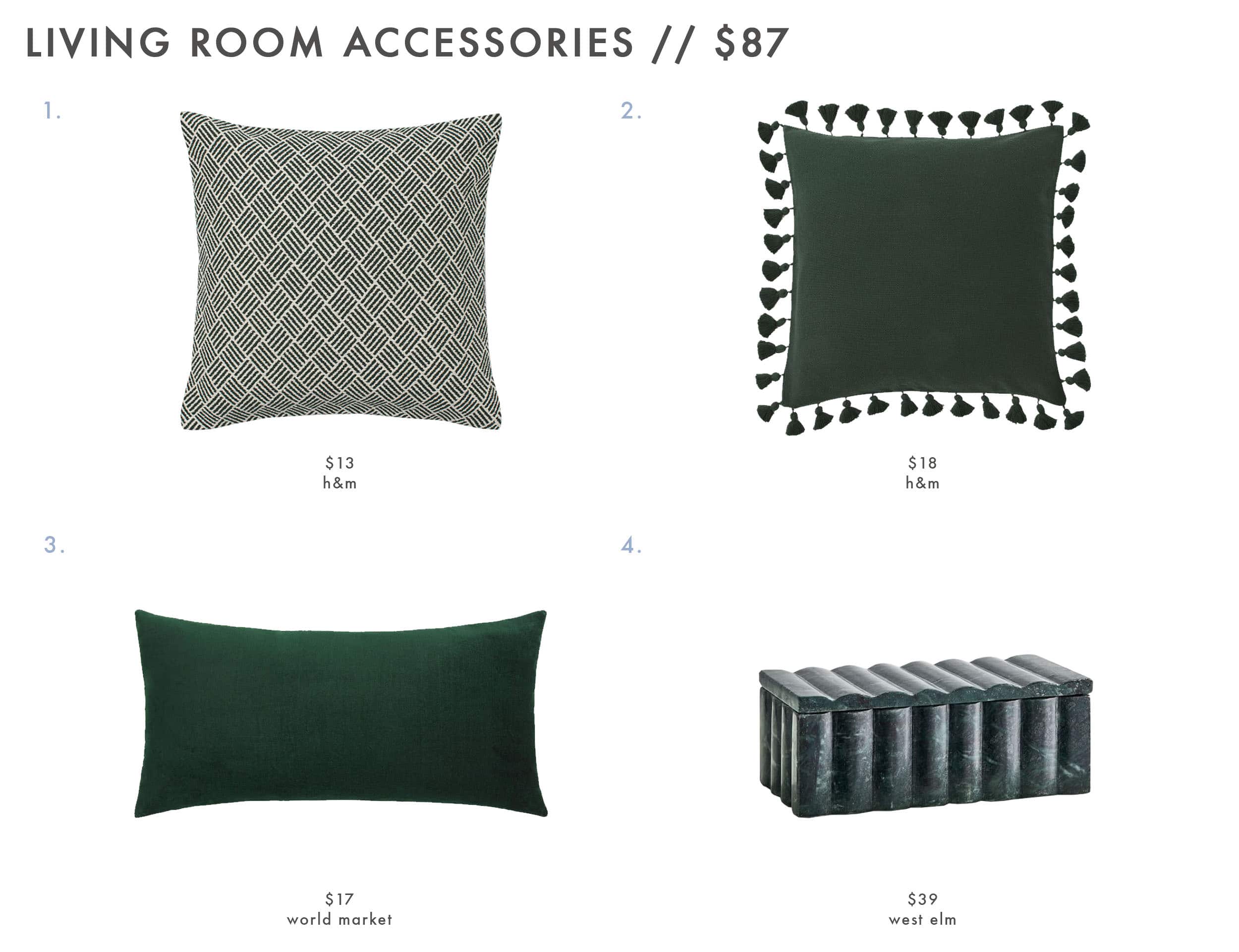 Emily Henderson Design Agony Ray Green Accessories