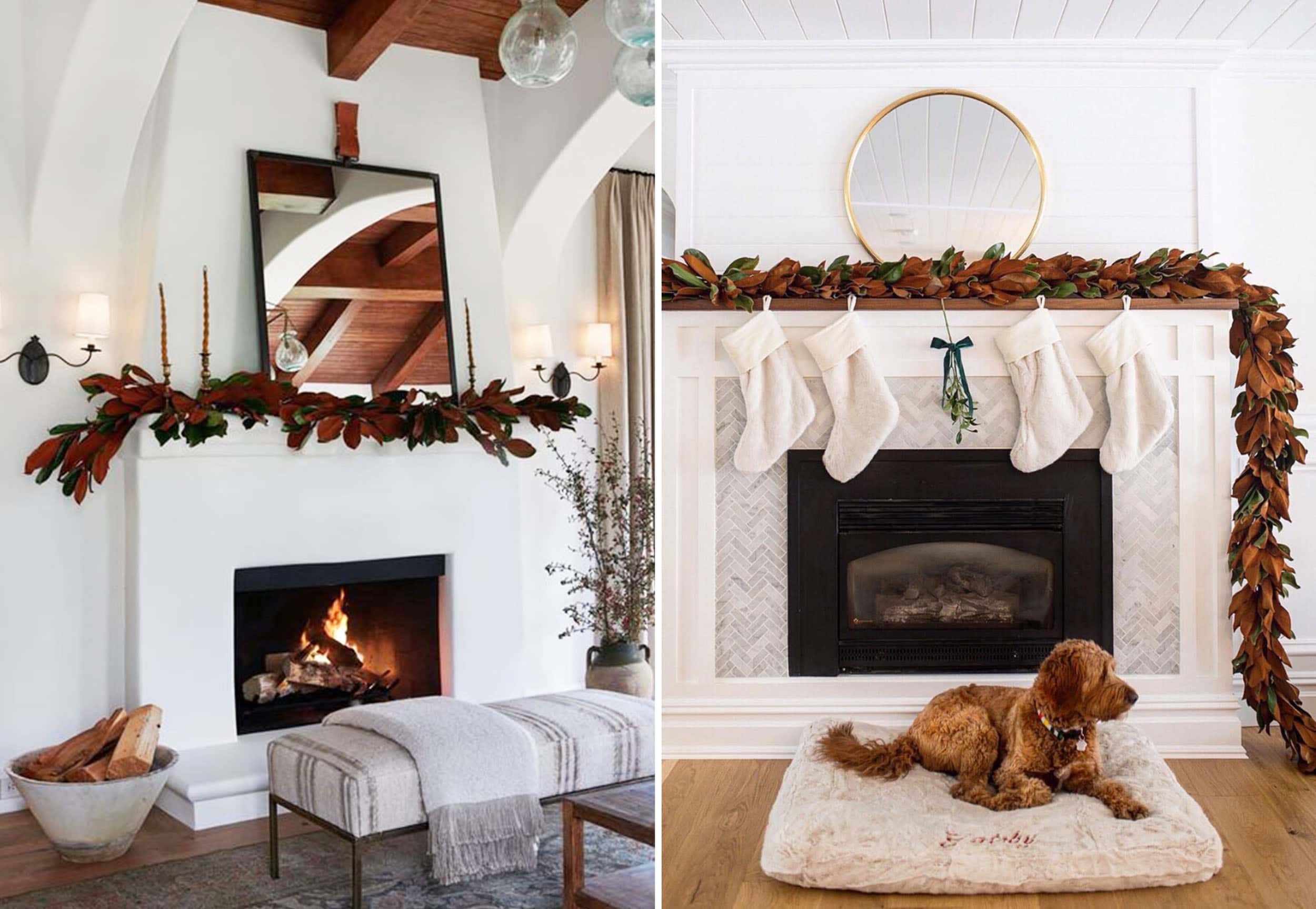 Emily Henderson Holiday 2019 New Decor Ideas Magnolia Leaves