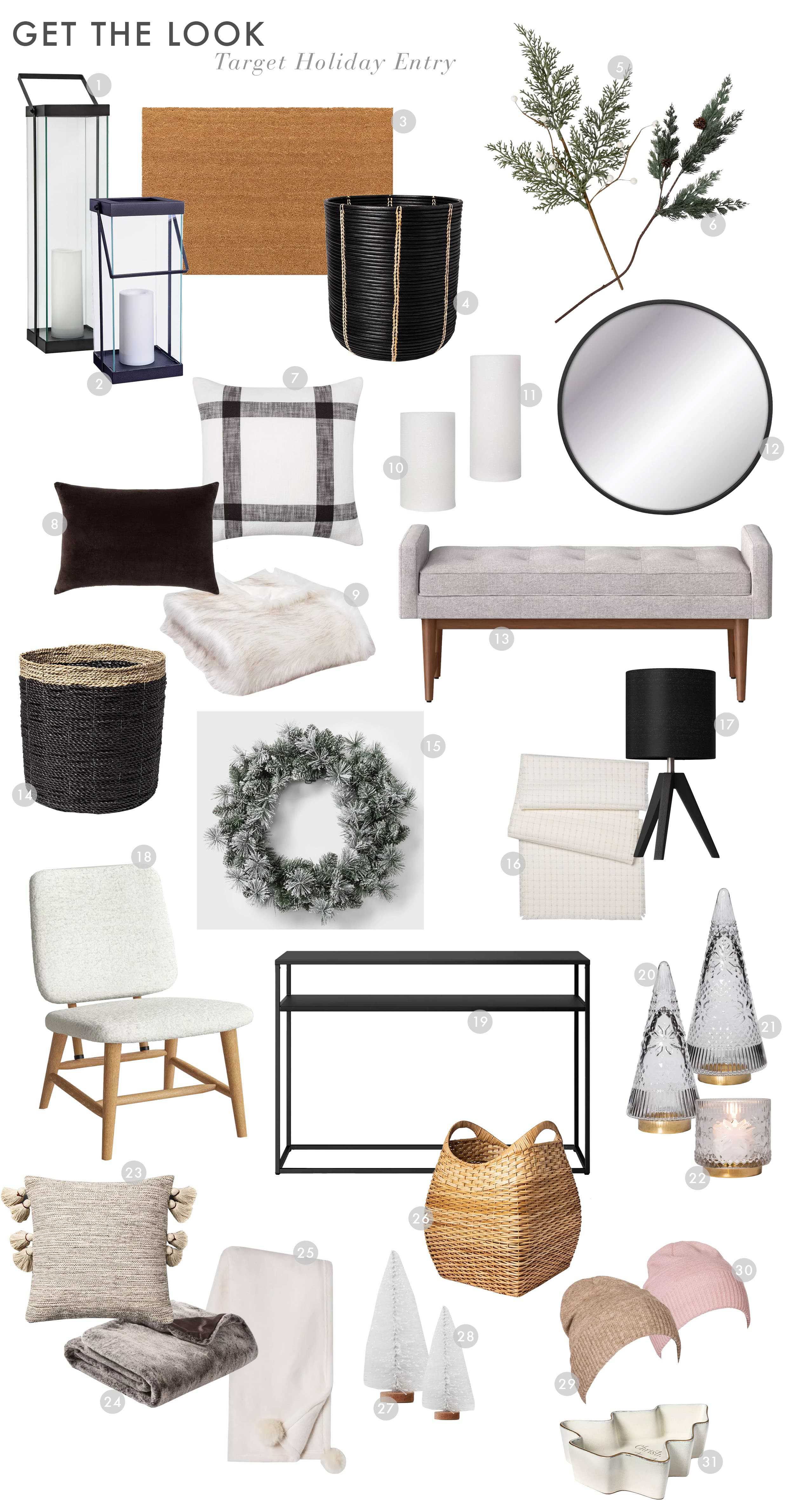 Emily Henderson Target Mountain House Holiday Entry