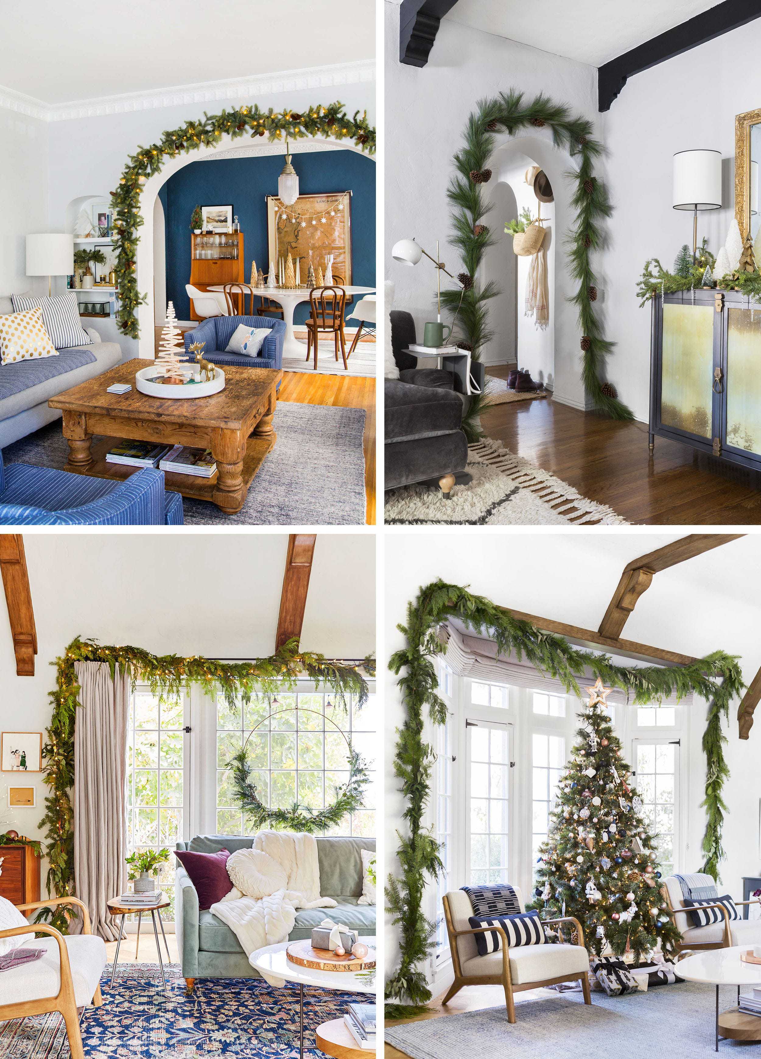 Emily Henderson Holiday Vignettes Archway Garland