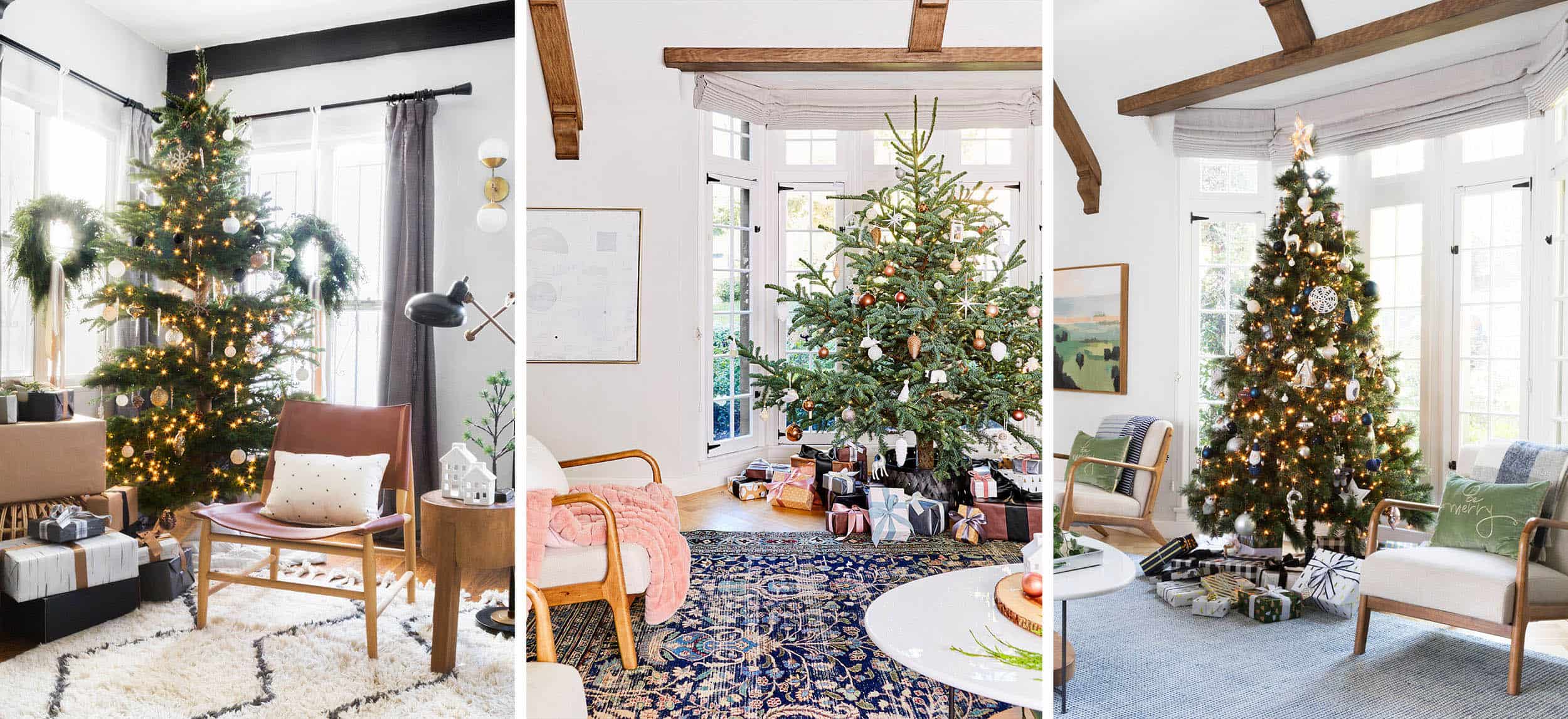 Emily Henderson Holiday Vignettes Modern Tree