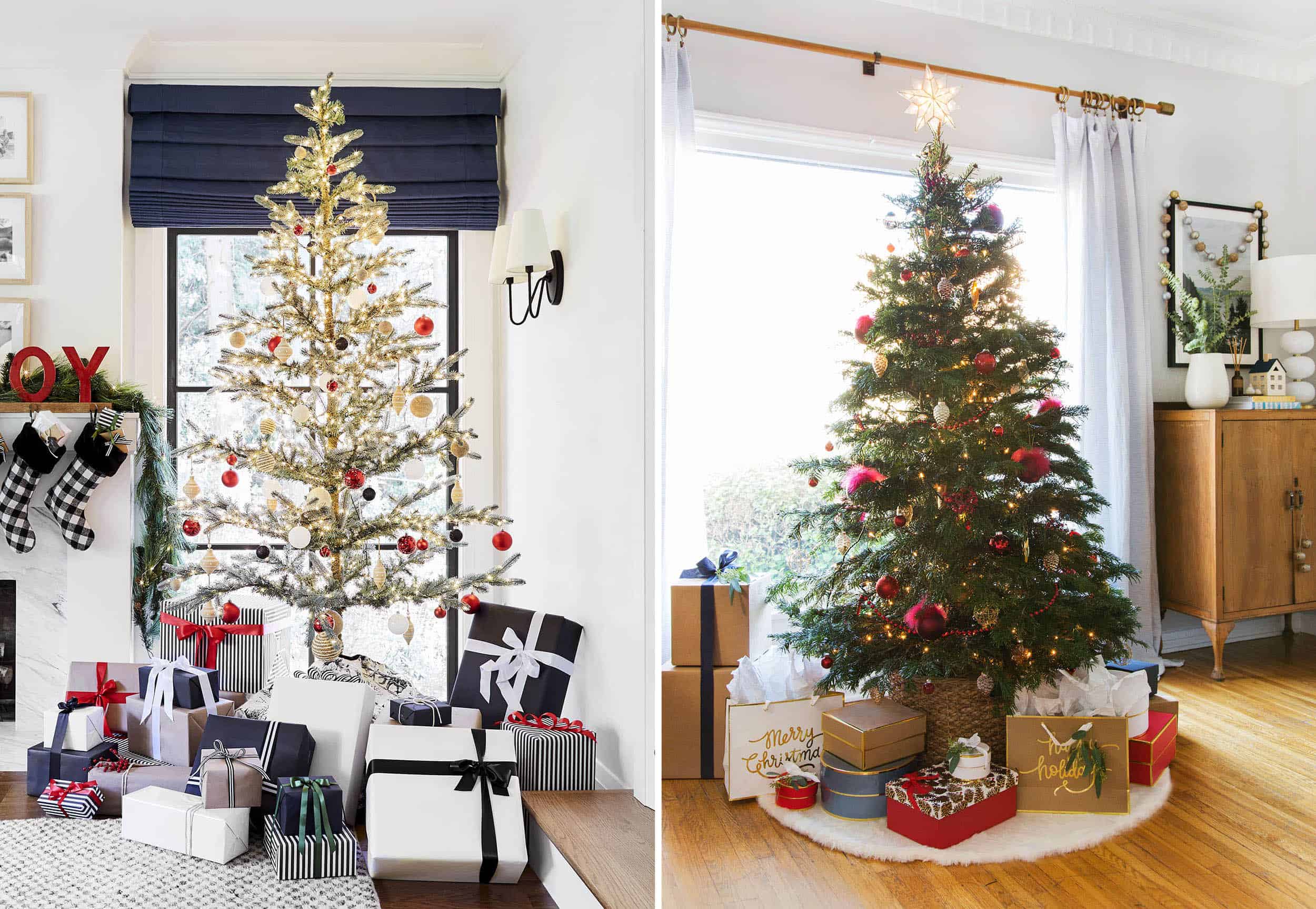 Emily Henderson Holiday Vignettes Traditional Tree