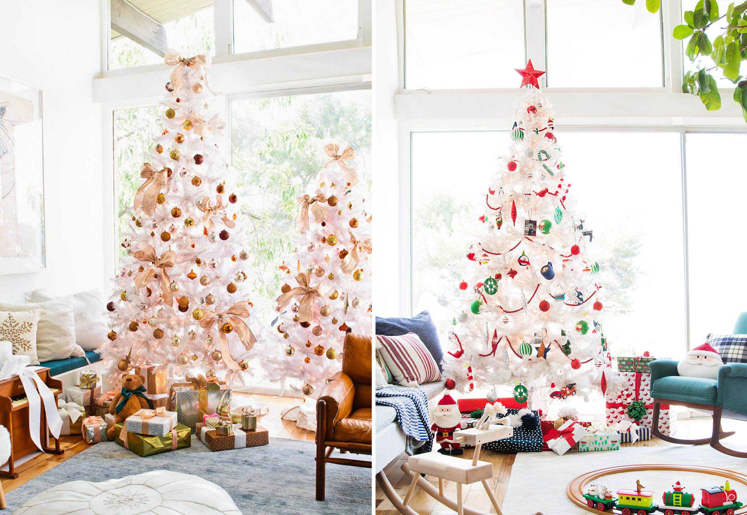 Emily Henderson Holiday Vignettes White Tree