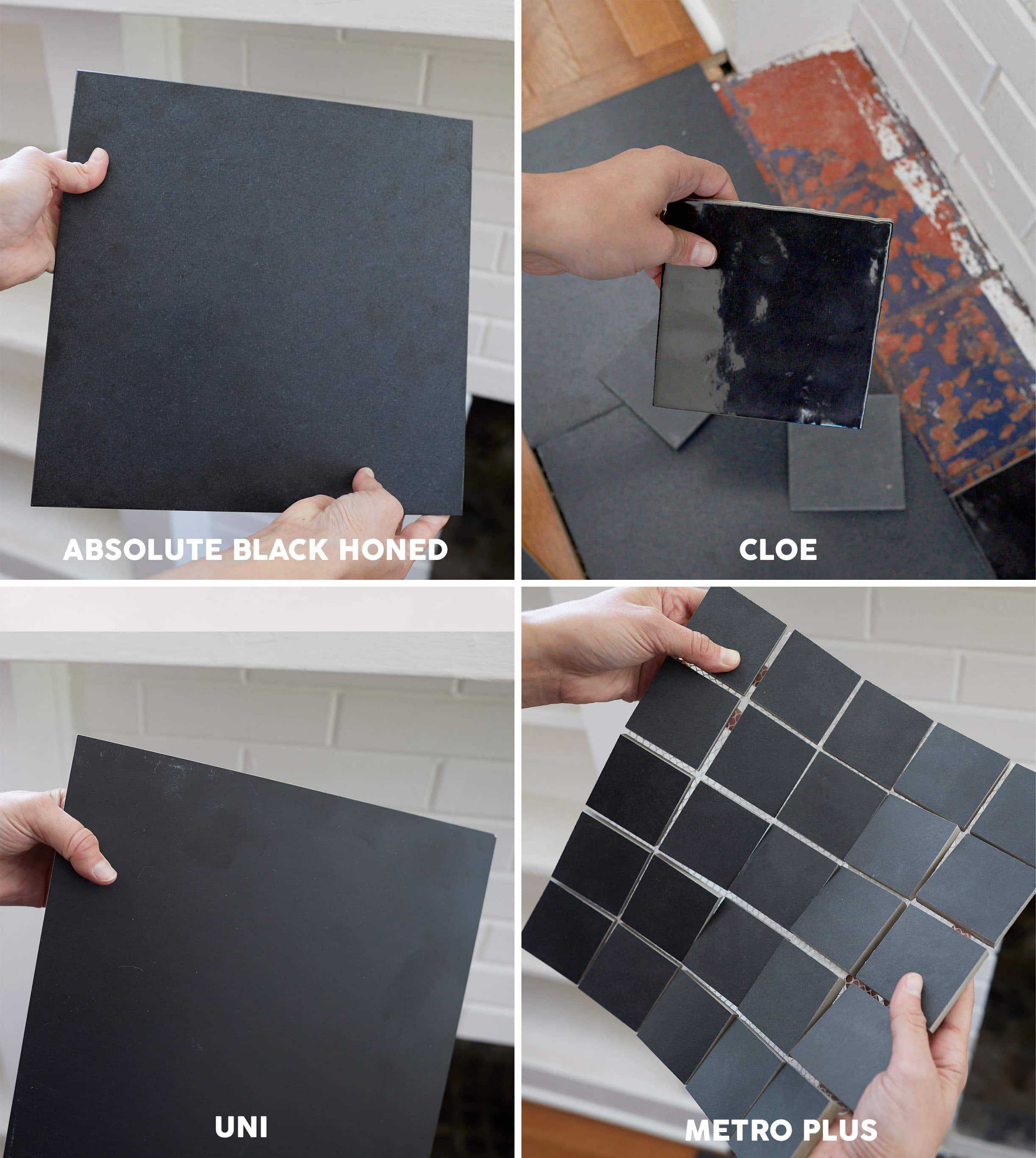 Fireplace Tile Sample Grid