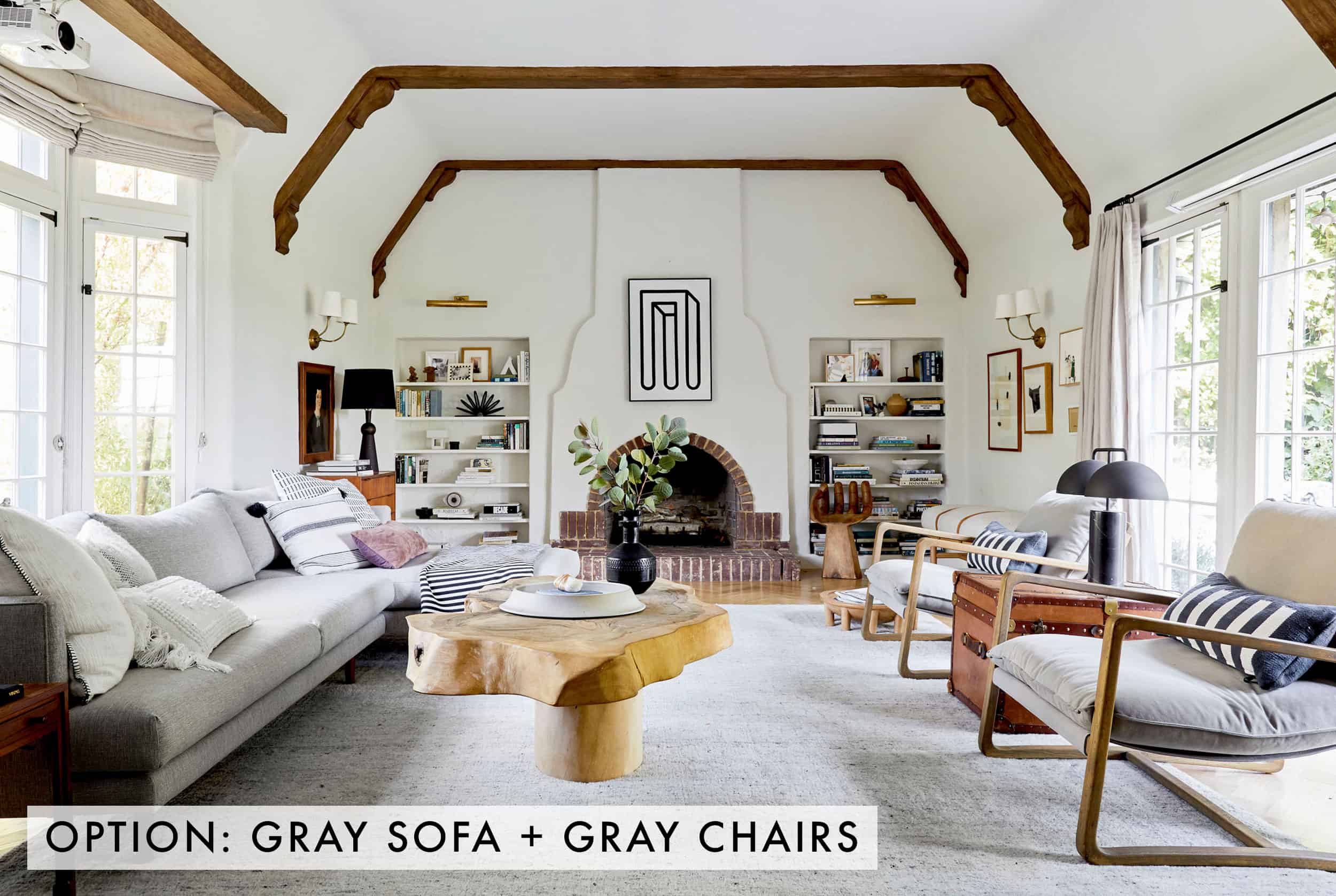 Gray Sofa + Gray Chairs