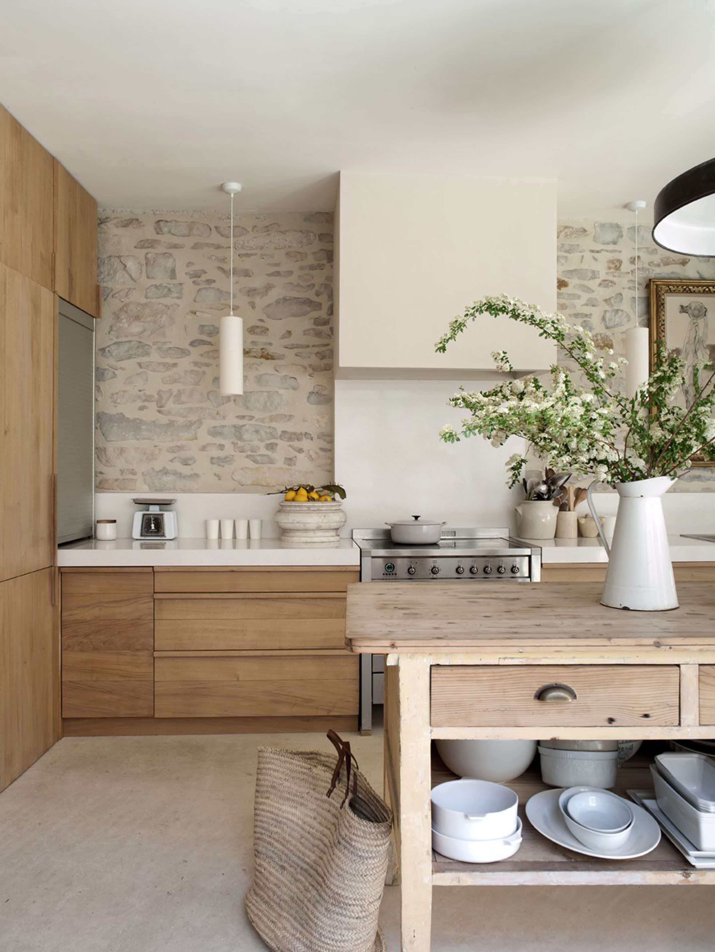 Emily Henderson 2020 Kitchen Trends Tumbled Backsplash 2
