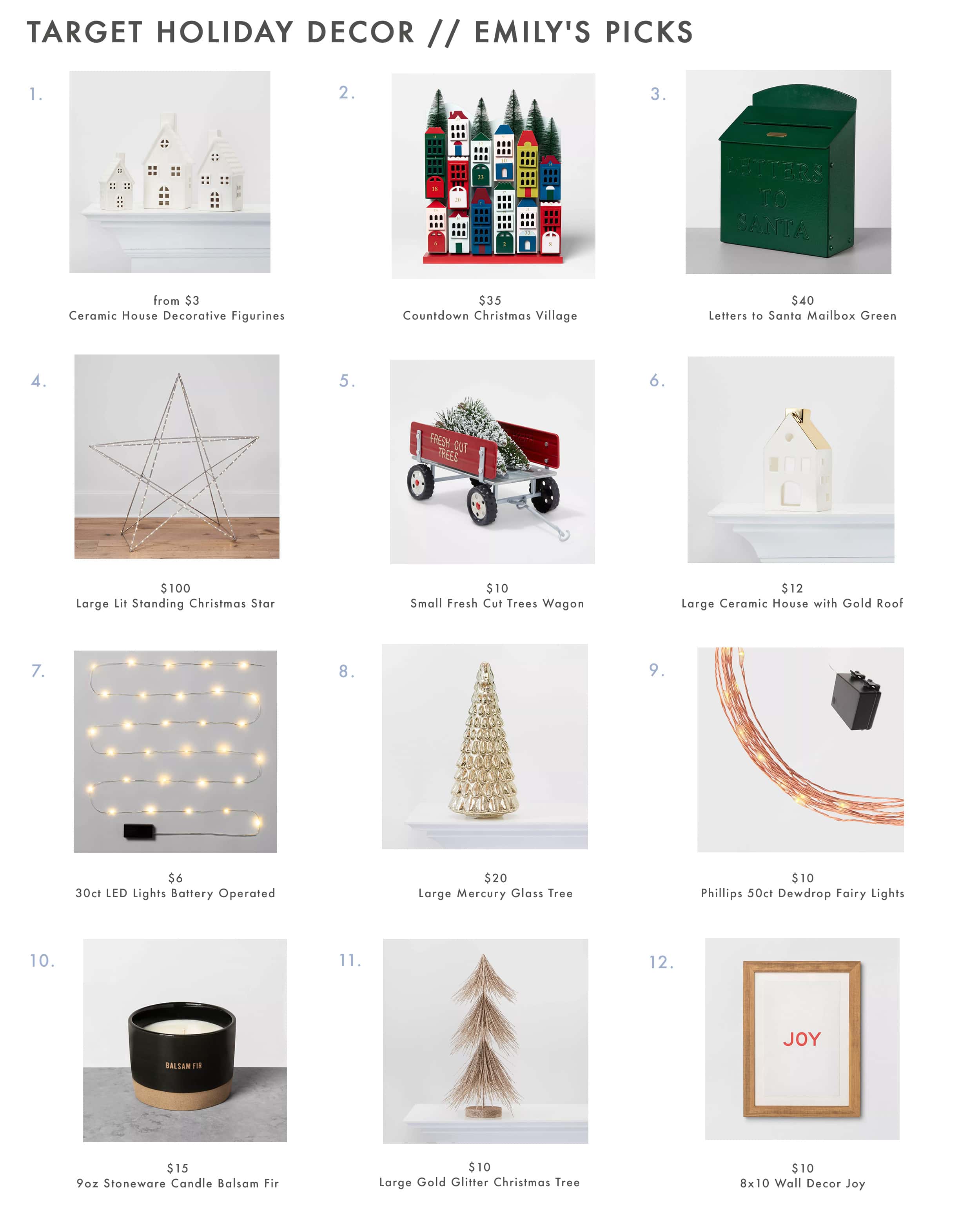 Target Holiday Decor Tabletop Decor