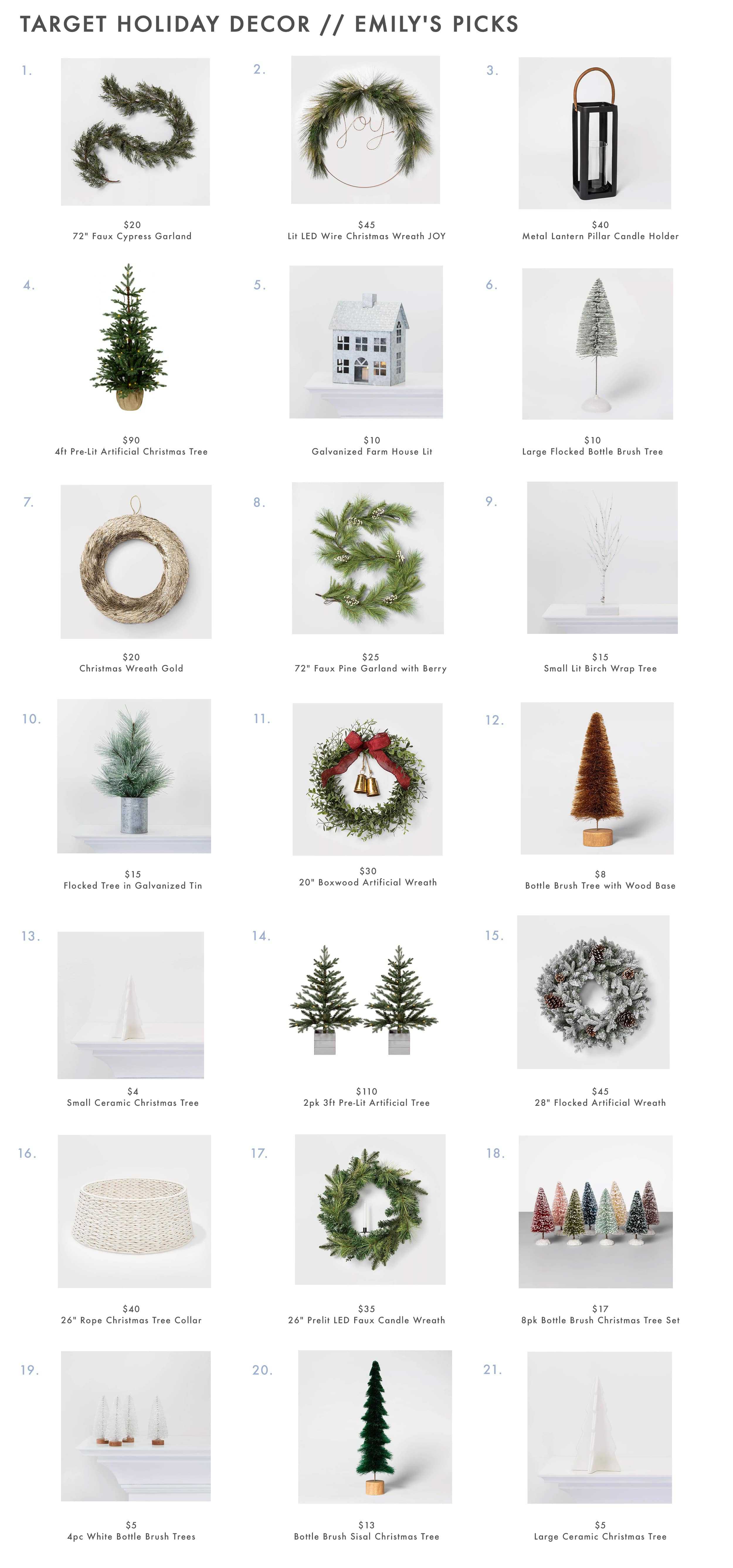 Target Holiday Decor Wreathes Garland