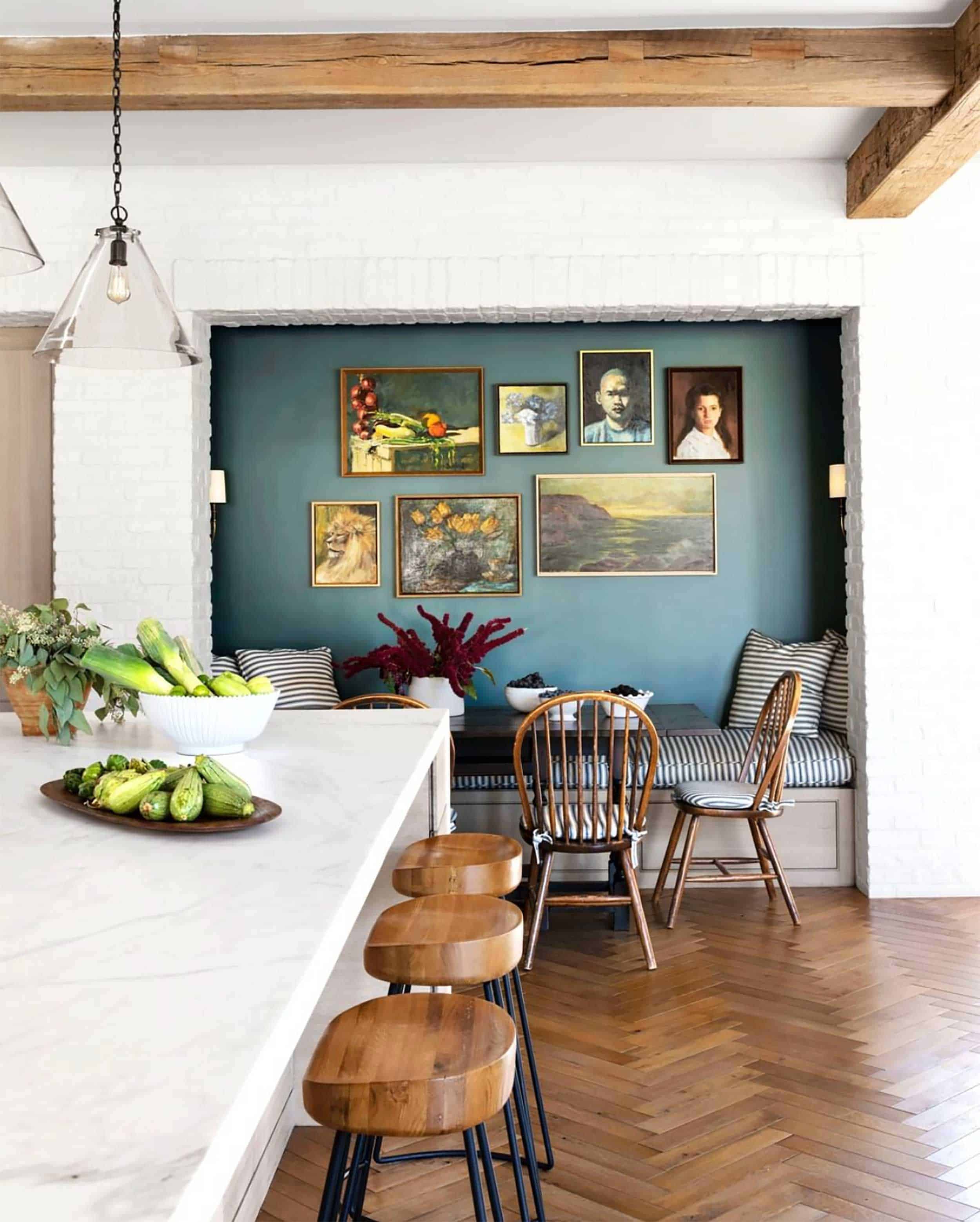 Image House Beautiful Design Molly Decorating Dining Room Accent Walls Are Cool Again Get Them Right Glamorous Wall