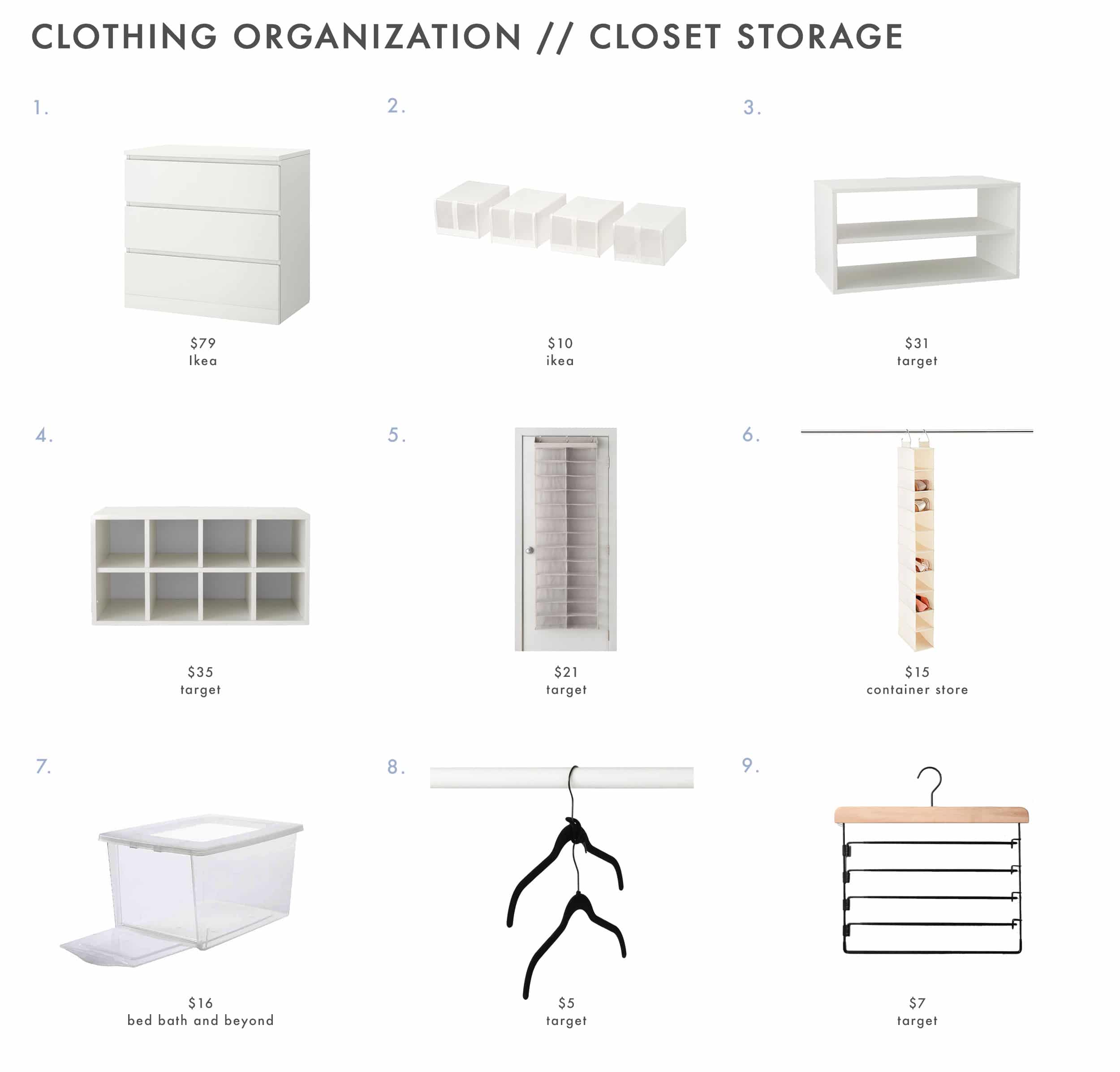Closet Storage Products