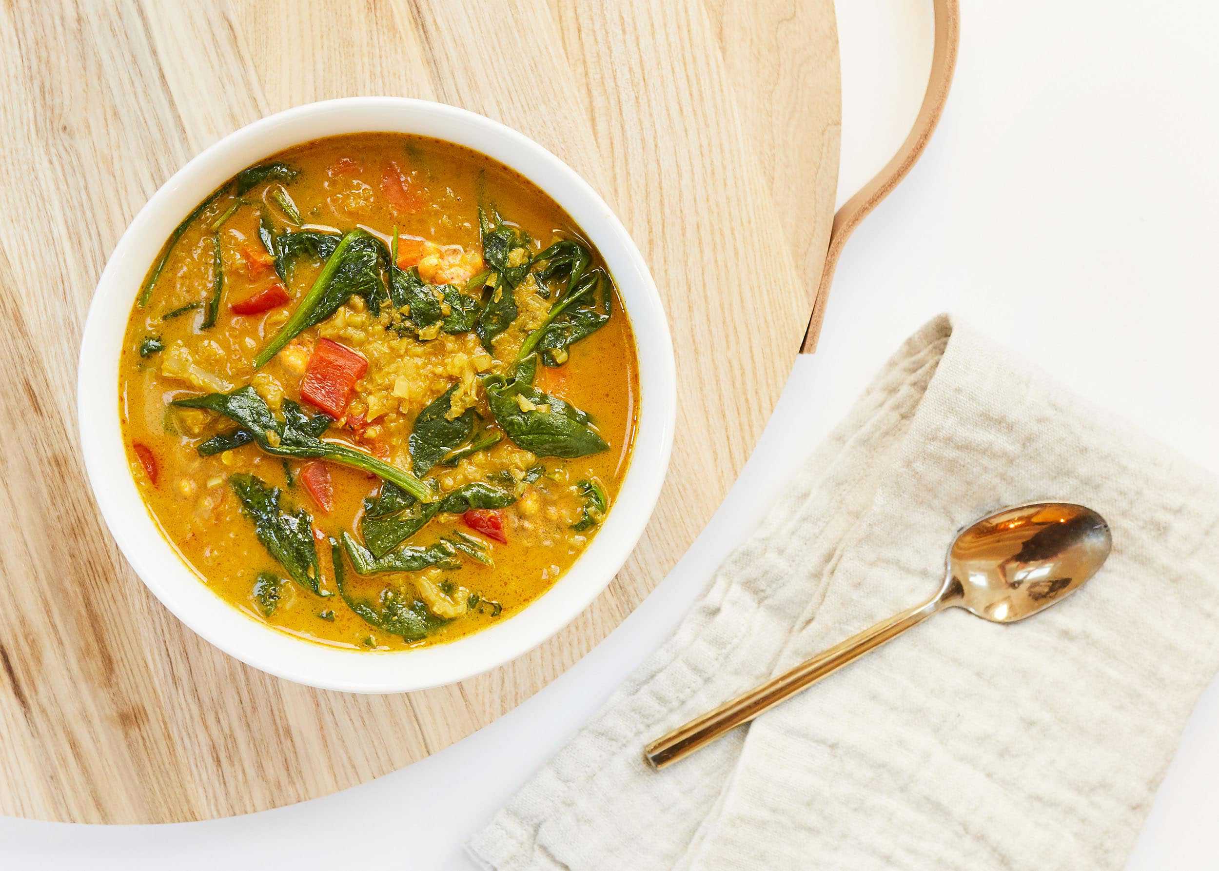 Emily Henderson Soup Saturday Creamy Vegan Roasted Cauliflower And Chickpea Curry Soup1