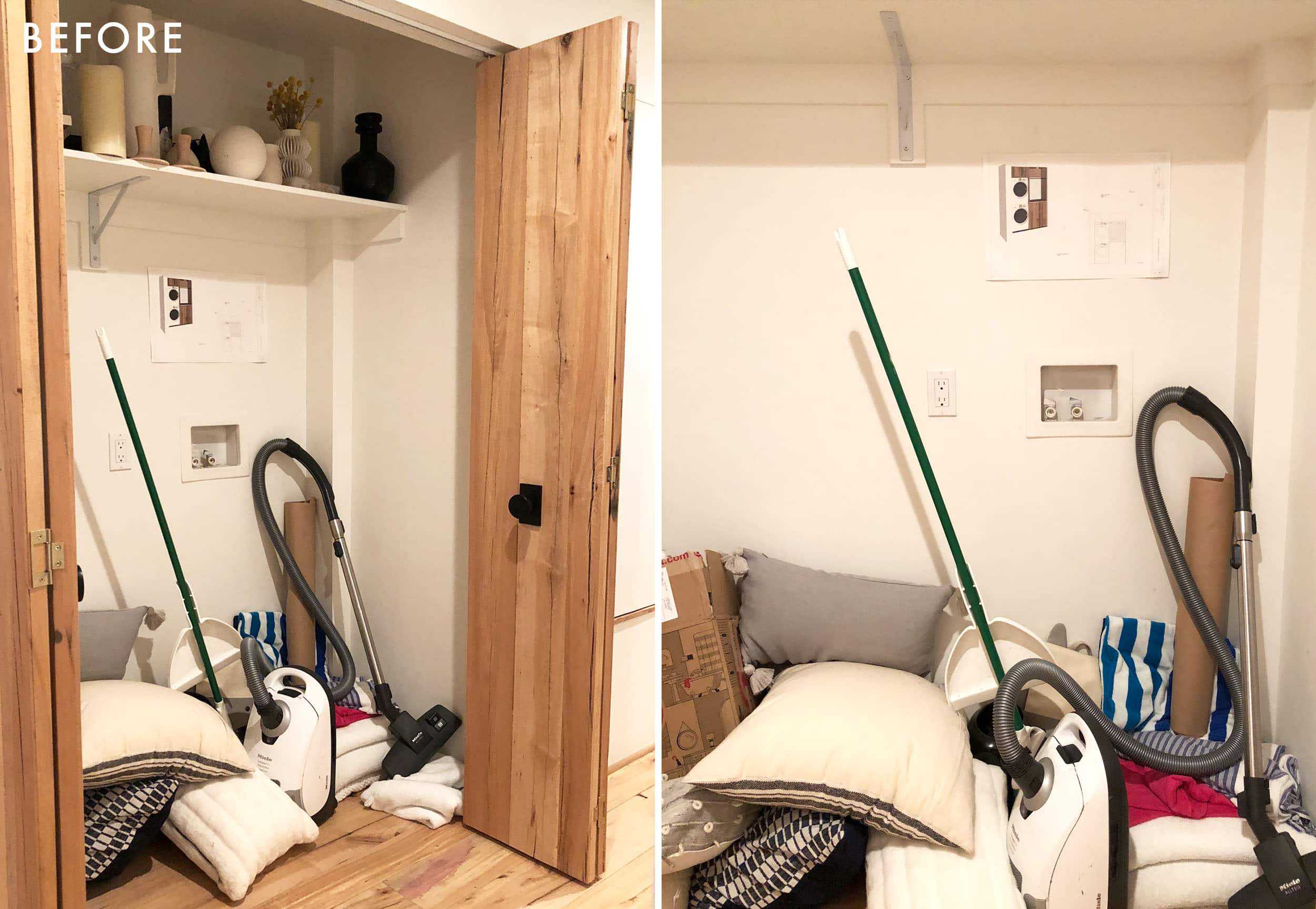Emily Henderson Mountain House Laundry Closet Current Photos