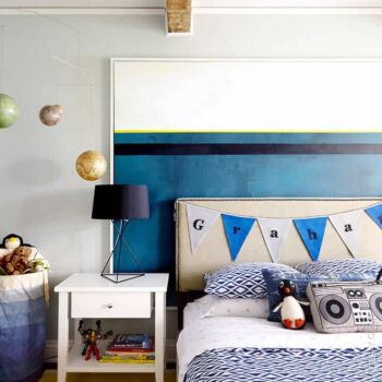 Boys Bedroom_Blue_Emily Henderson_Grey_Art
