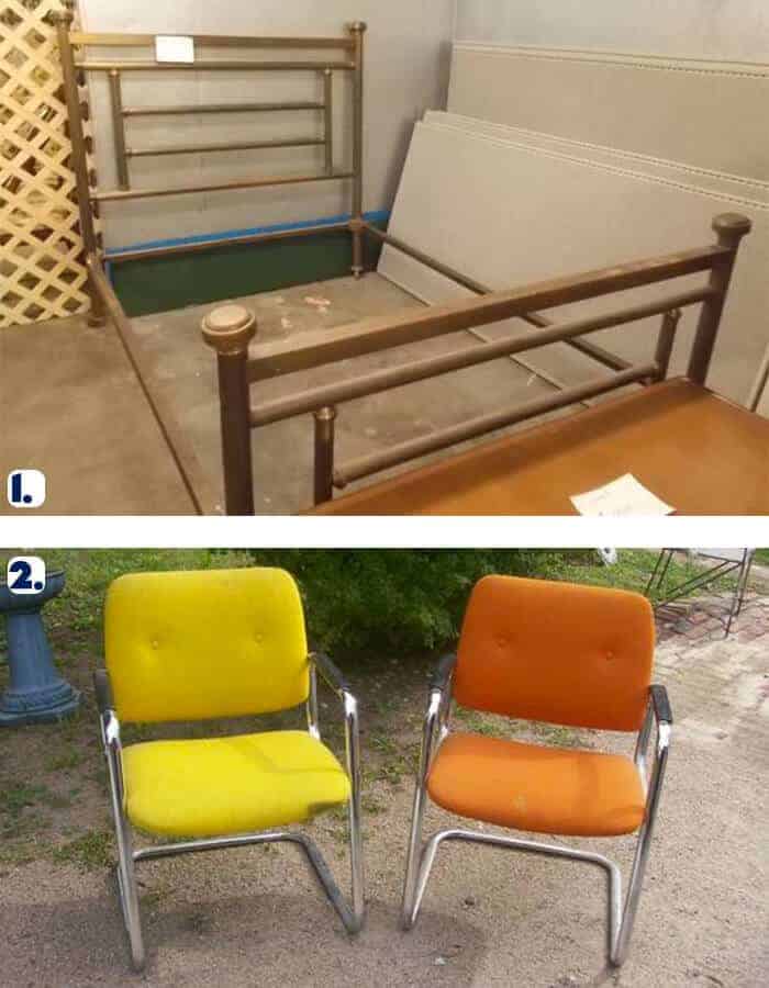 Brass Bed Chrome Chairs Omaha