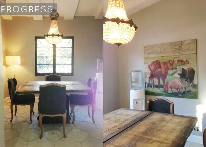 California Country French_Dining Nook_Progress1