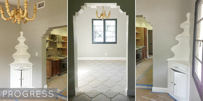 California Country French_Dining Nook_Progress