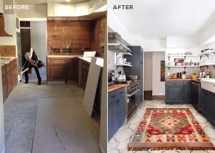 California Country_Kitchen_Emily Henderson_BEFORE AFTER