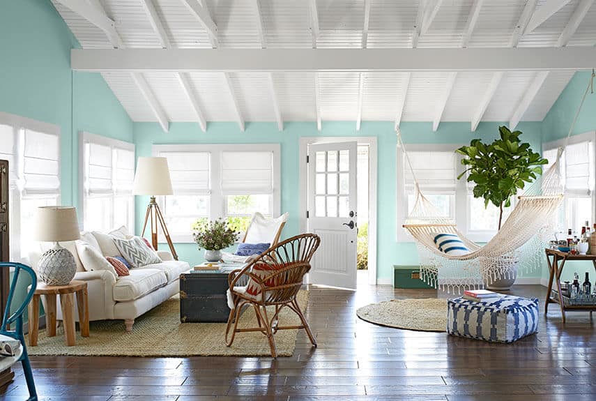bright airy living room