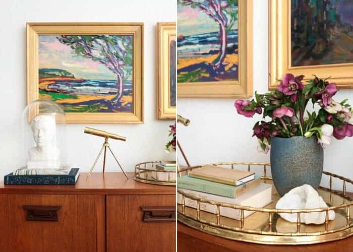 Credenza_4 Ways_Oil Painting Masculine Brass_Mid Century Modern Glam 1