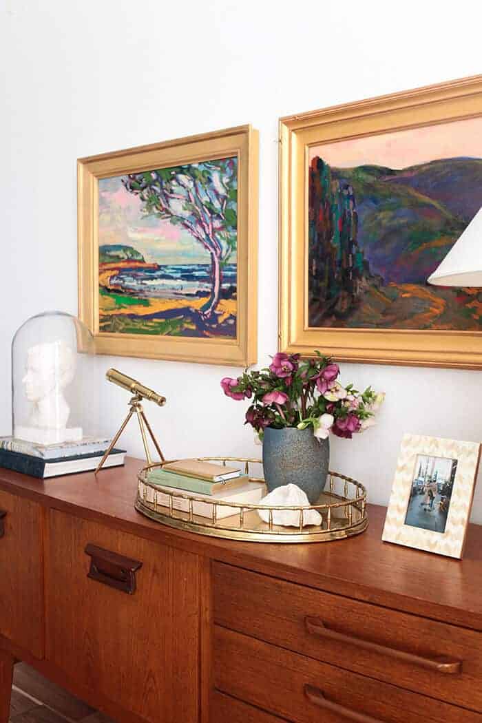 Credenza_4 Ways_Oil Painting Masculine Brass_Mid Century Modern Glam 3