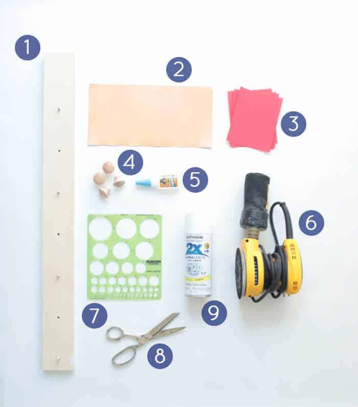 DIY Copper Knobs Ingredients