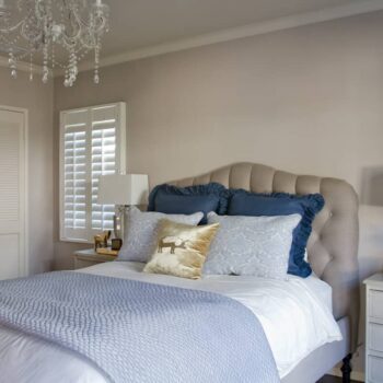Emily Henderson Bedroom Tufted Headboard