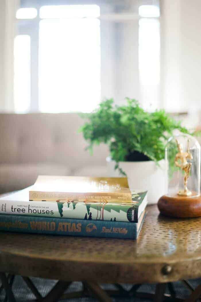 brass coffee table