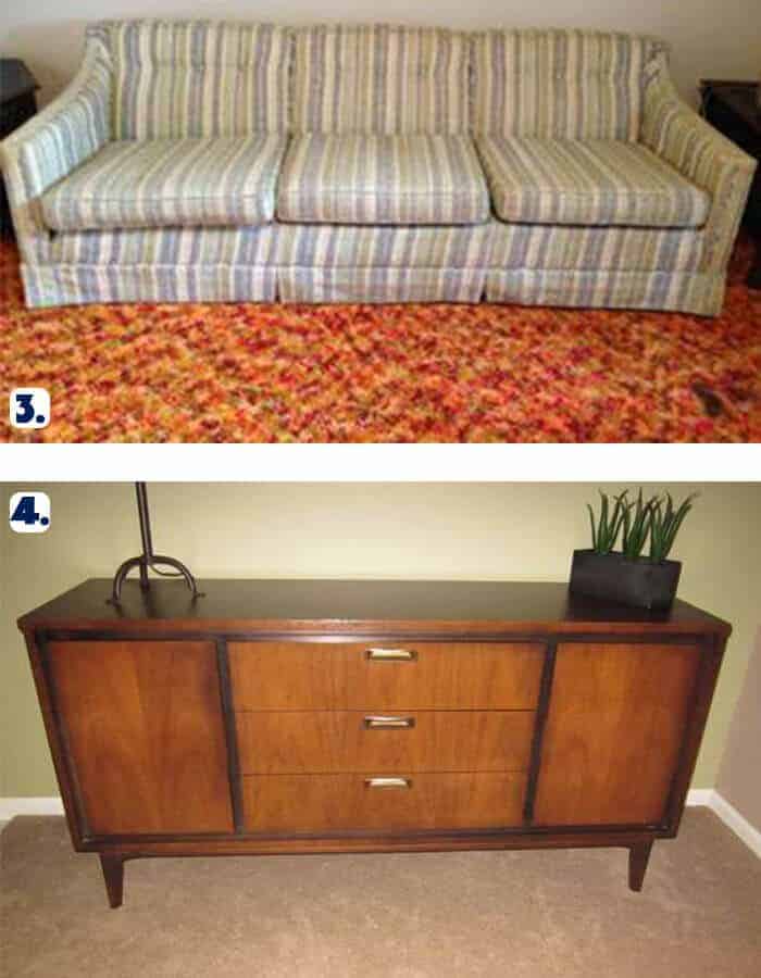 Free Sofa MCM credenza Omaha