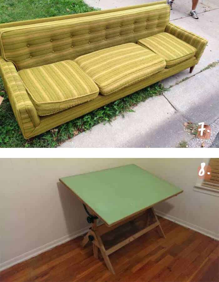 Free Sofa and Drafting Table Kansas City