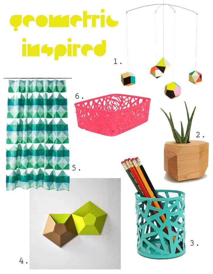 Geo Inspired Dorm Room Round Up