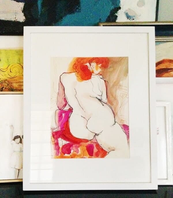 nude art watercolor