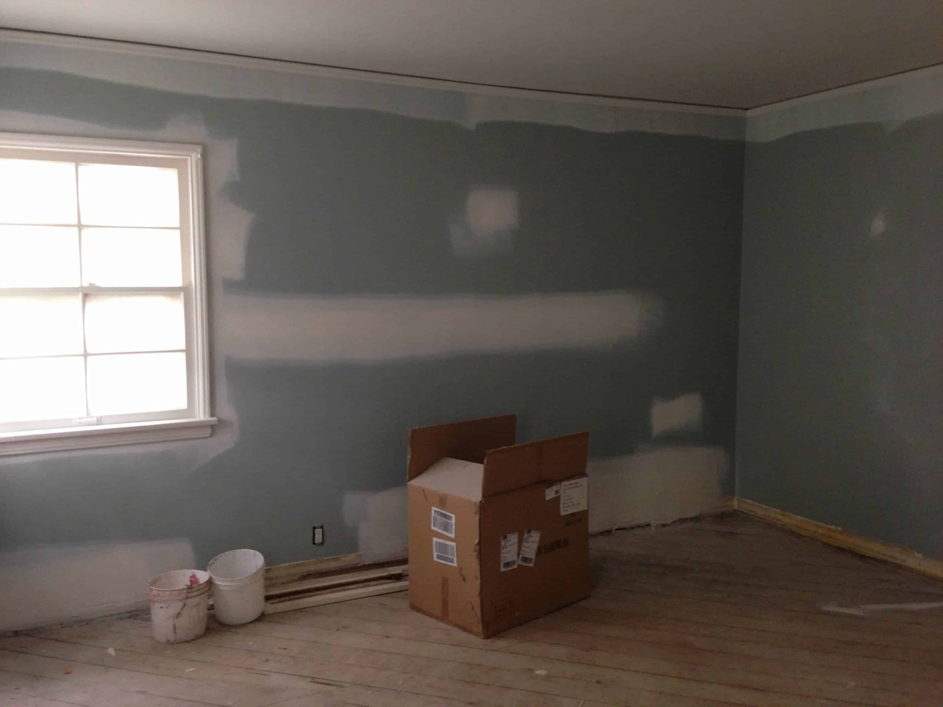 master bedroom under construction