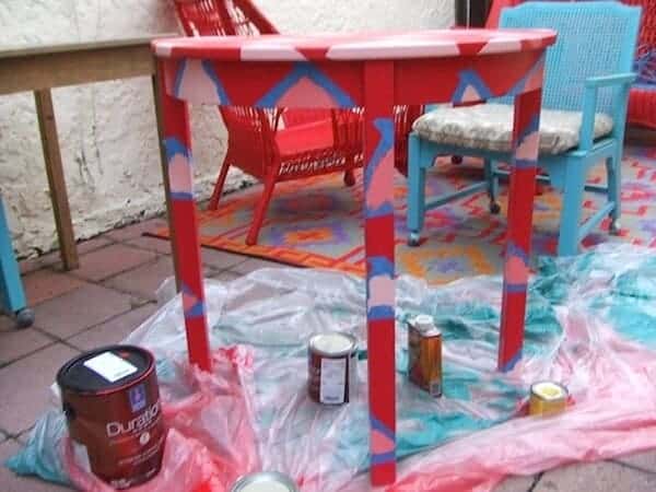 painted table