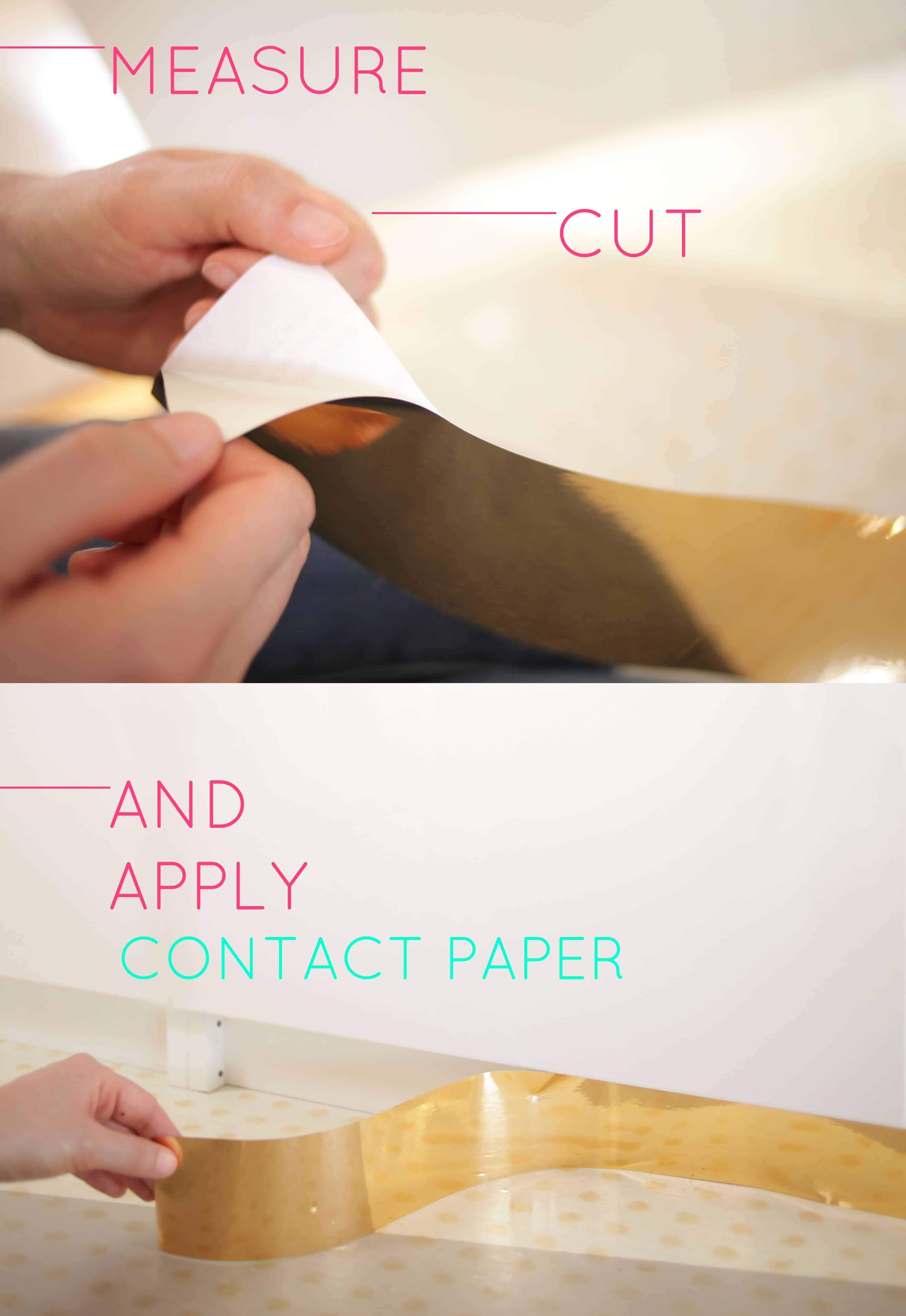 gold contact paper