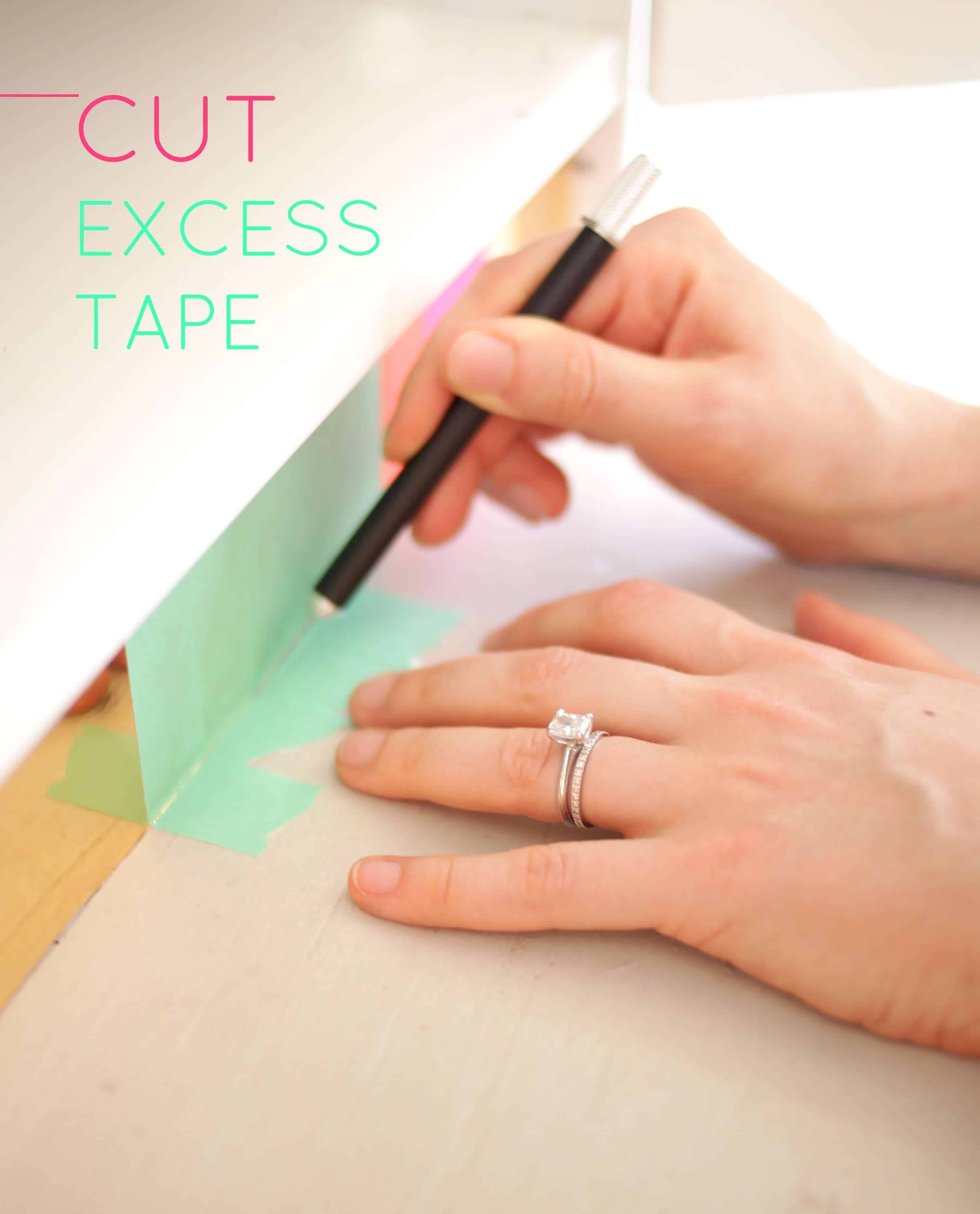 decorative tape toe kick