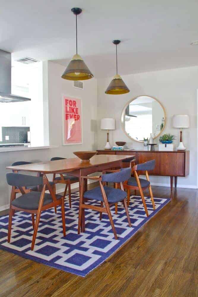 vintage teak dining table