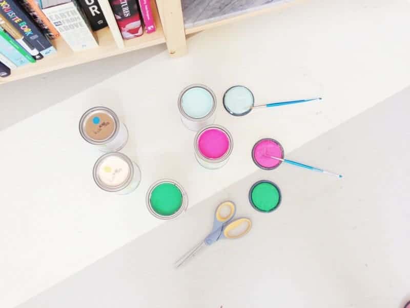 pastel shelves