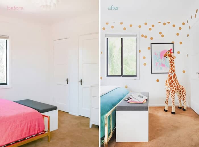 La Habra before after text