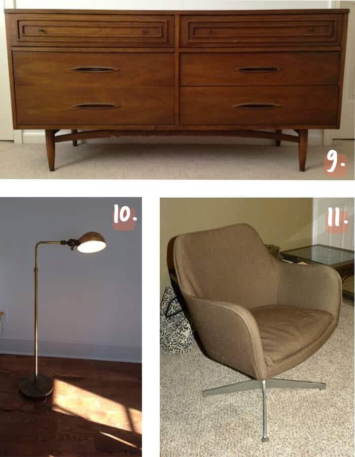 MCM Credenza Brass Lamp Kansas City