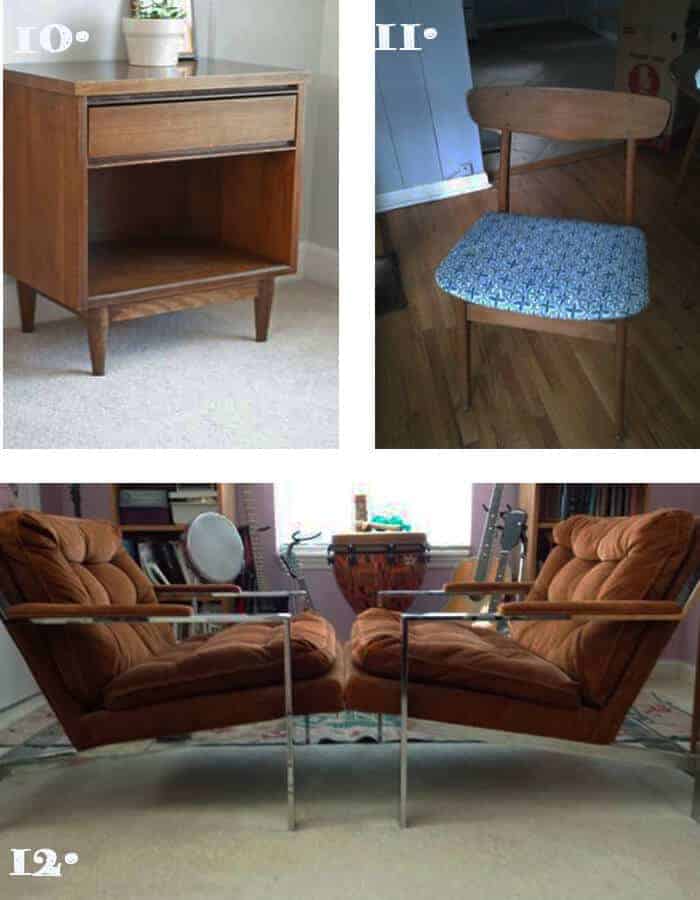 MCM Side Table Chairs  Nashville